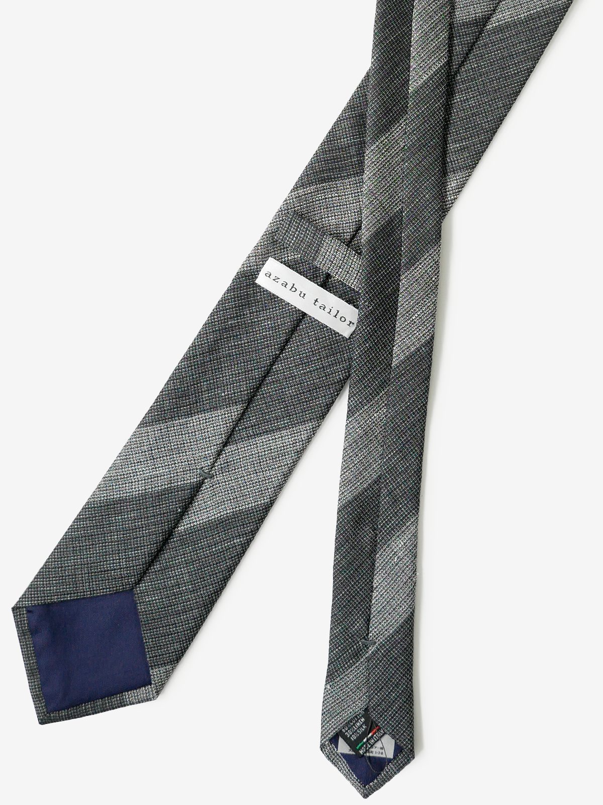 Classico Seta|Stripe Tie|グレー