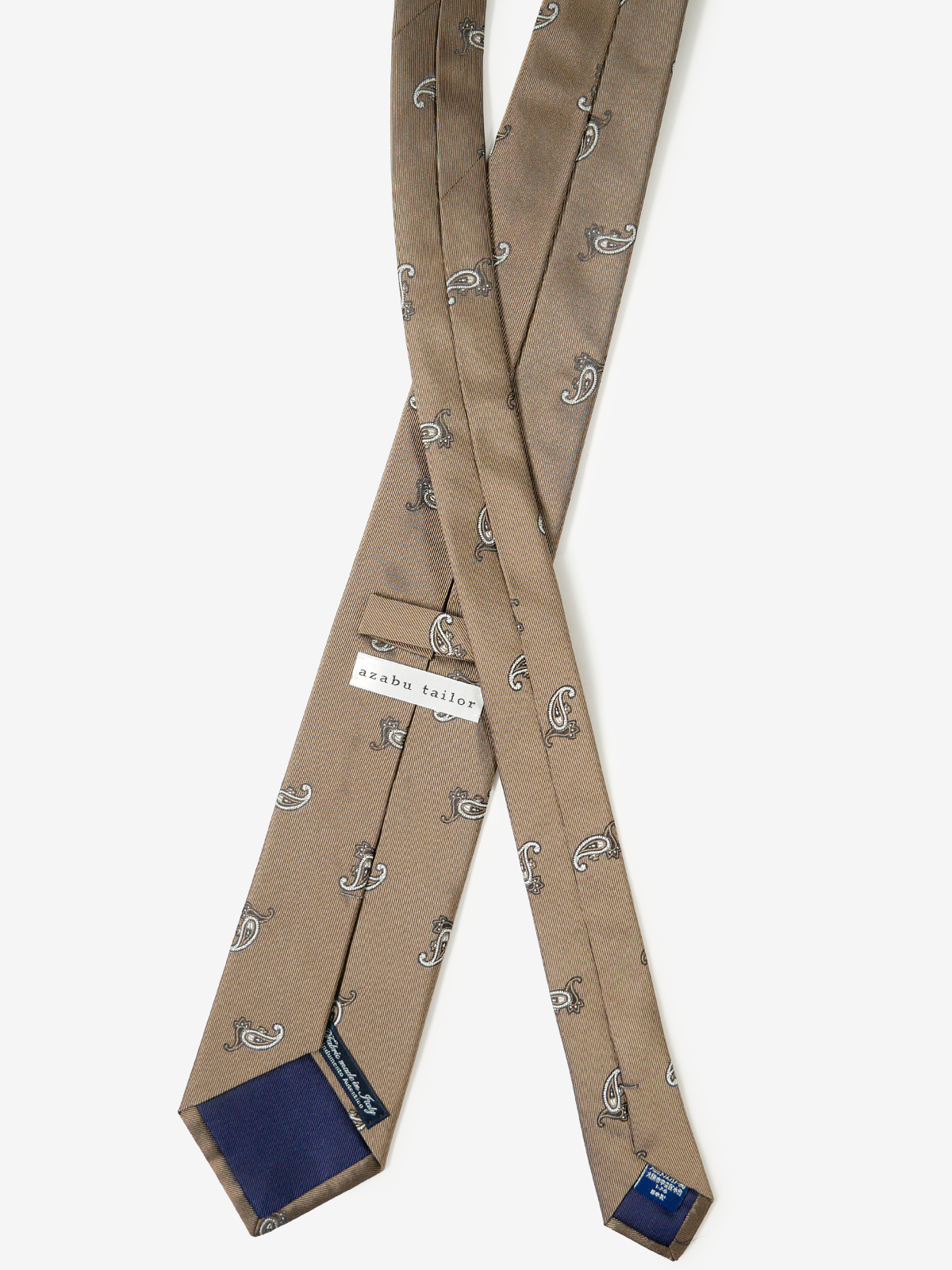 Classico Seta|Paisley Neat Tie|ベージュ