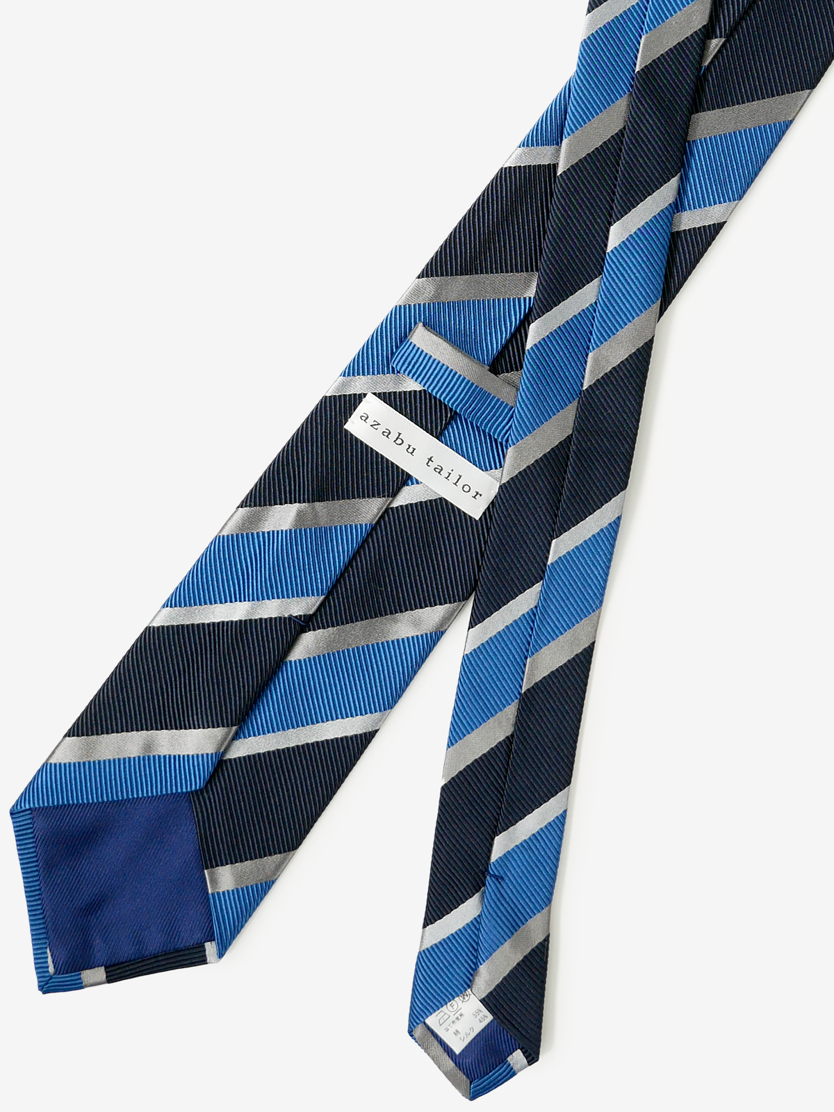 Striped Repp Tie|ブルー