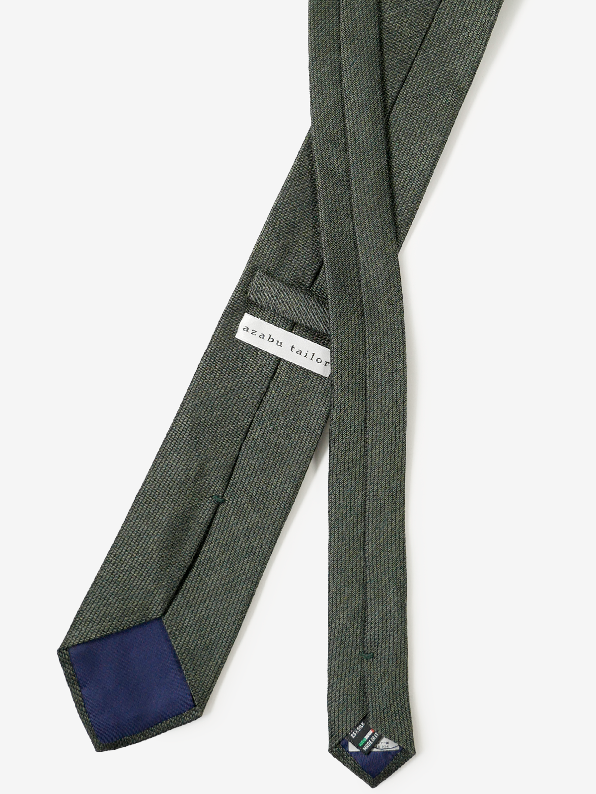 Classico Seta|Cotton Wool Tie|グリーン