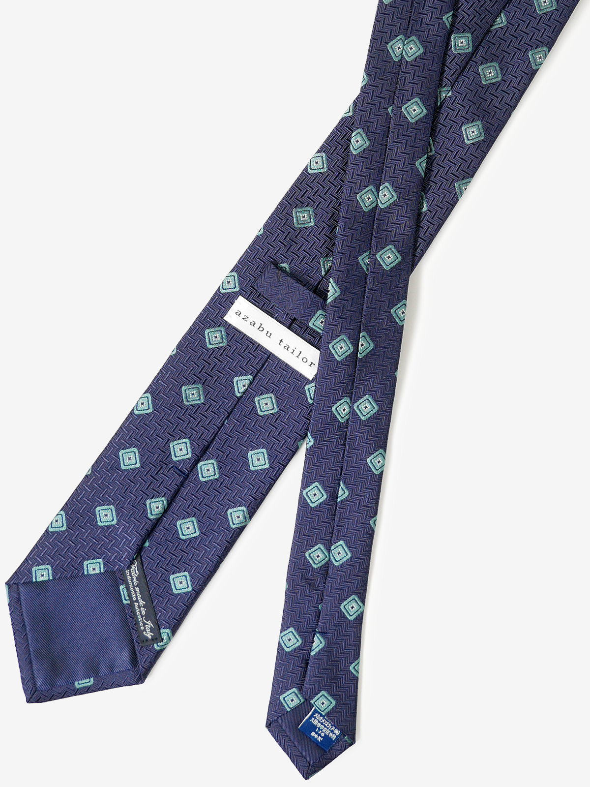 Classico Seta|Square Neat Tie|グリーン