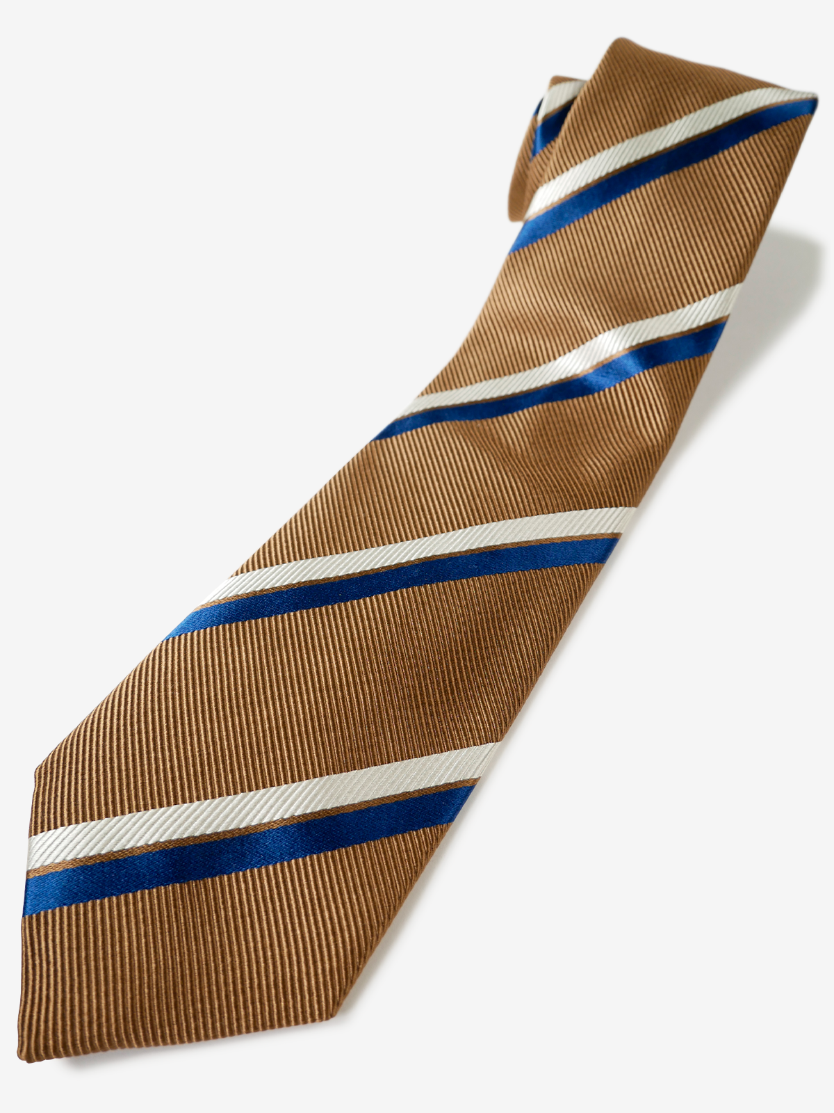 Striped Repp Tie|ブラウン