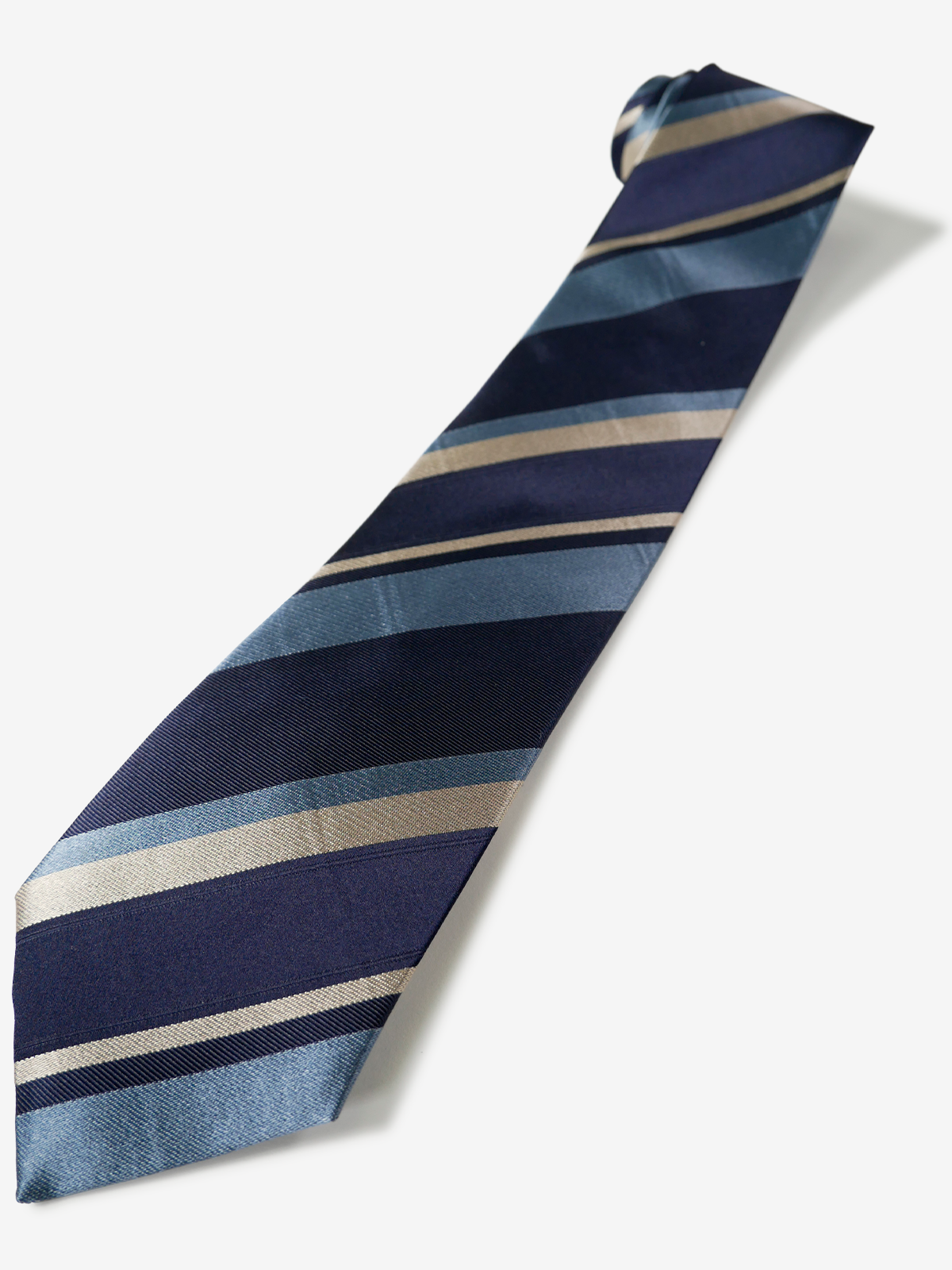 Classico Seta|Stripe Tie|ブルー
