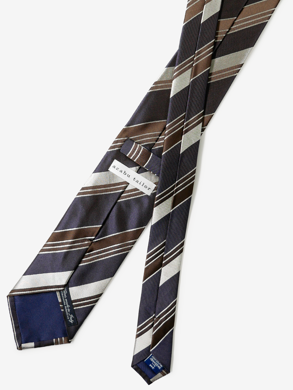 Classico Seta|Stripe Tie|ネイビー