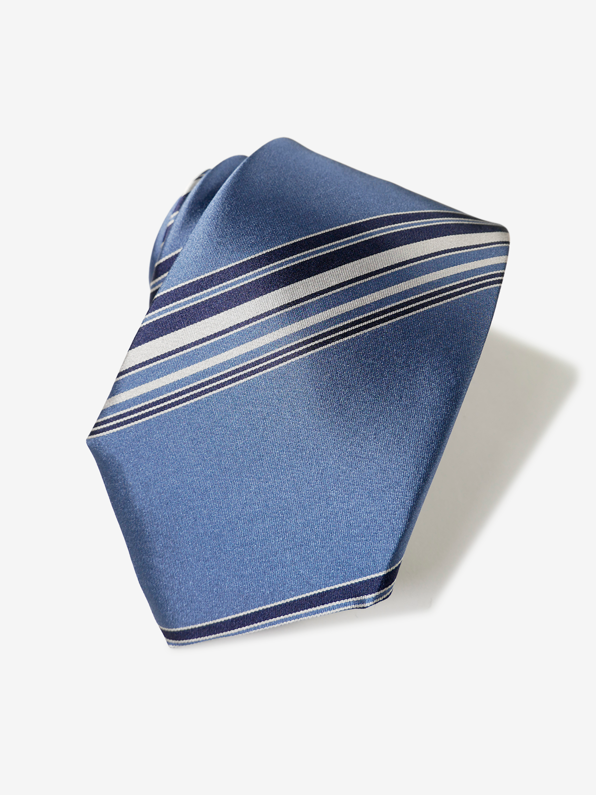 Classico Seta|Stripe Tie|ブルー