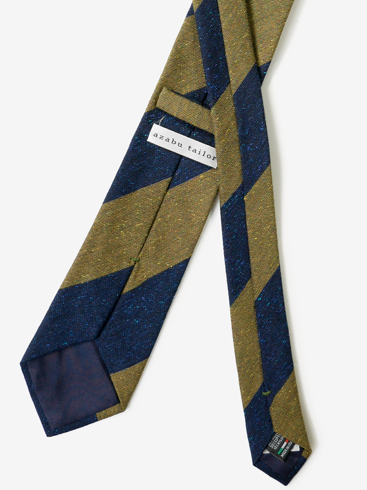 Classico Seta|Stripe Tie|グリーン