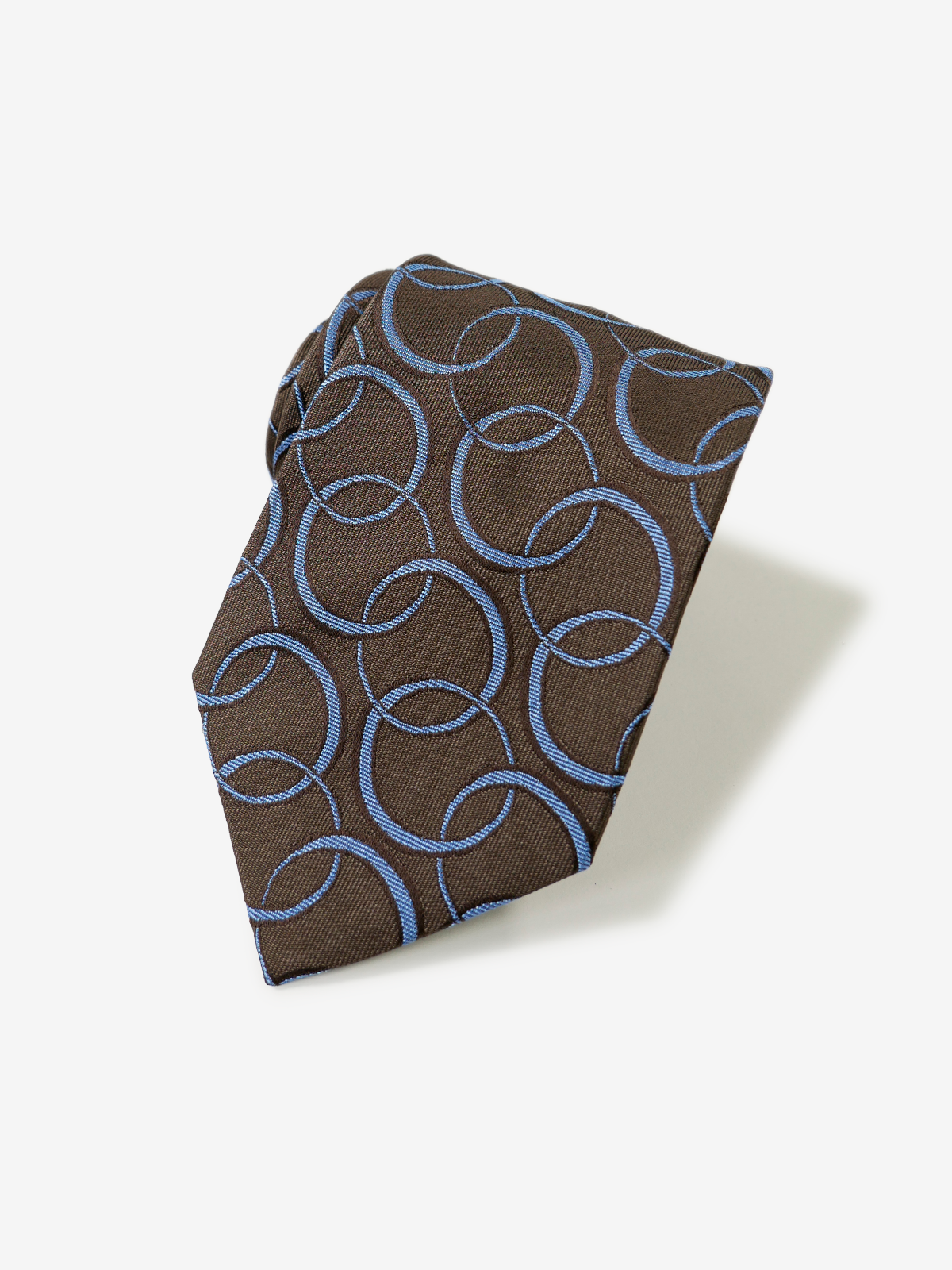 Seaward & Stearn|Circle Pattern Tie|ブラウン
