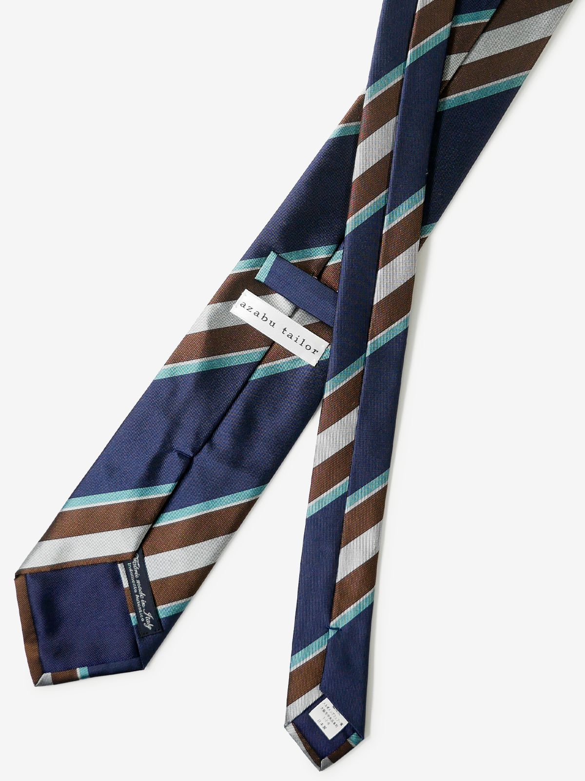 Classico Seta|Stripe Tie|ネイビー