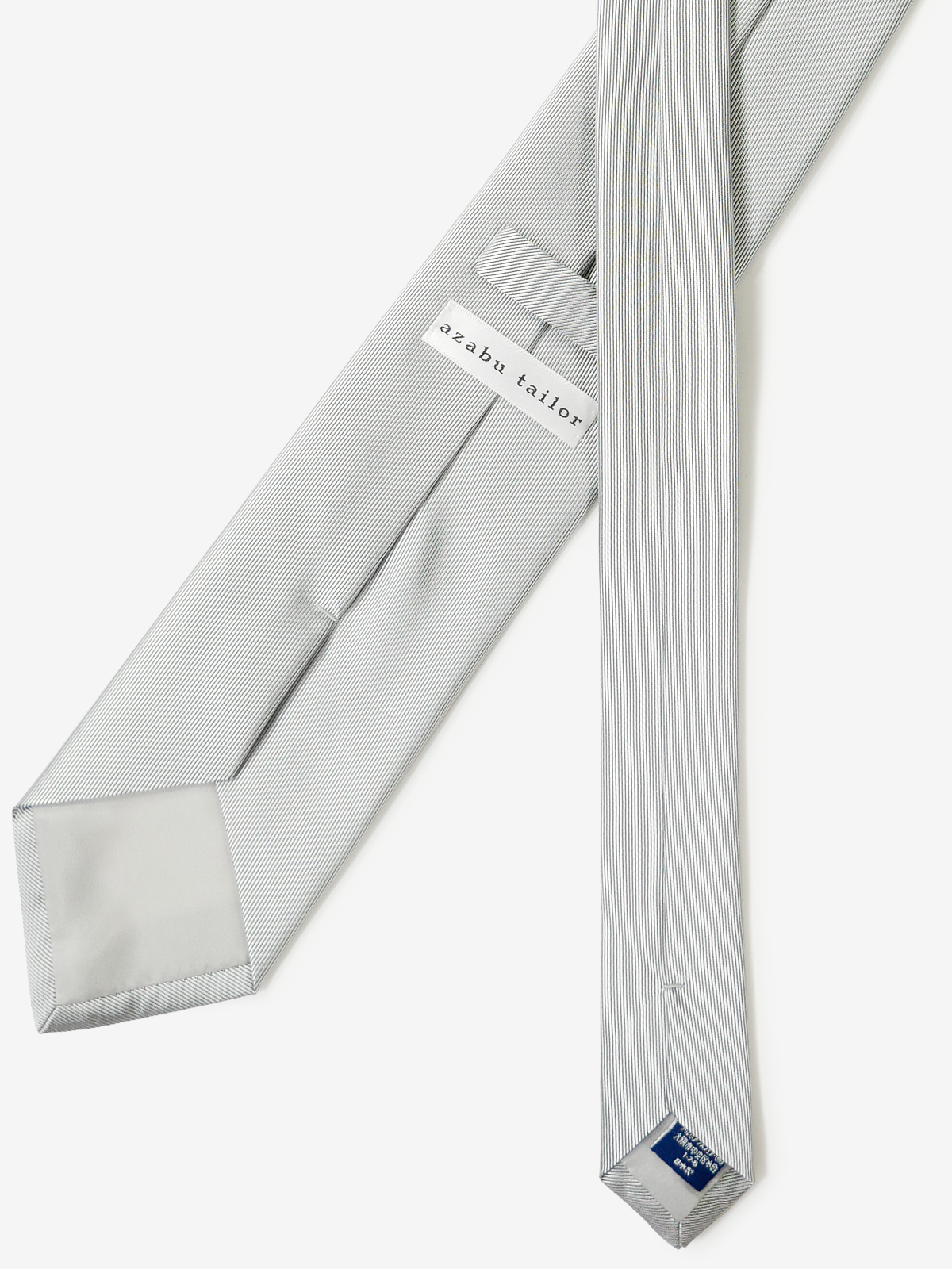 Solid Color Repp Tie|シルバー