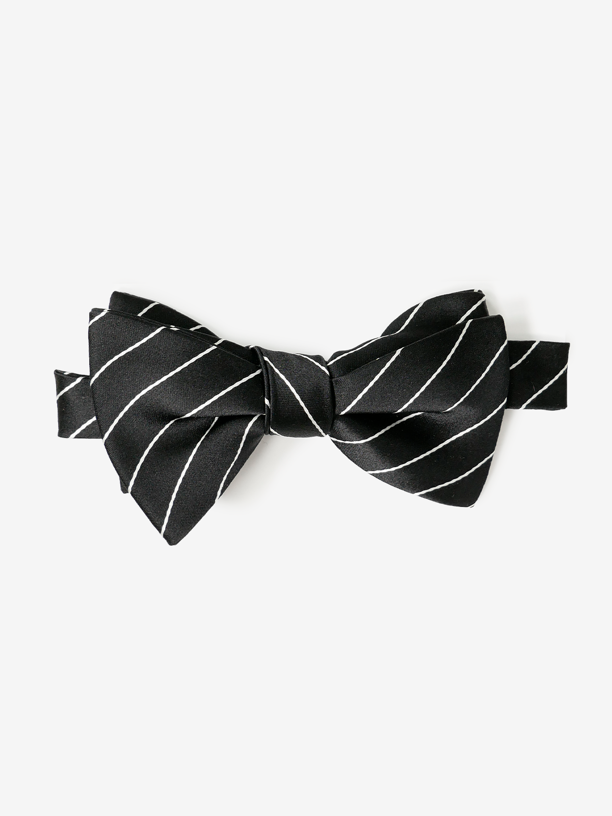 Striped Bow Tie|ブラック