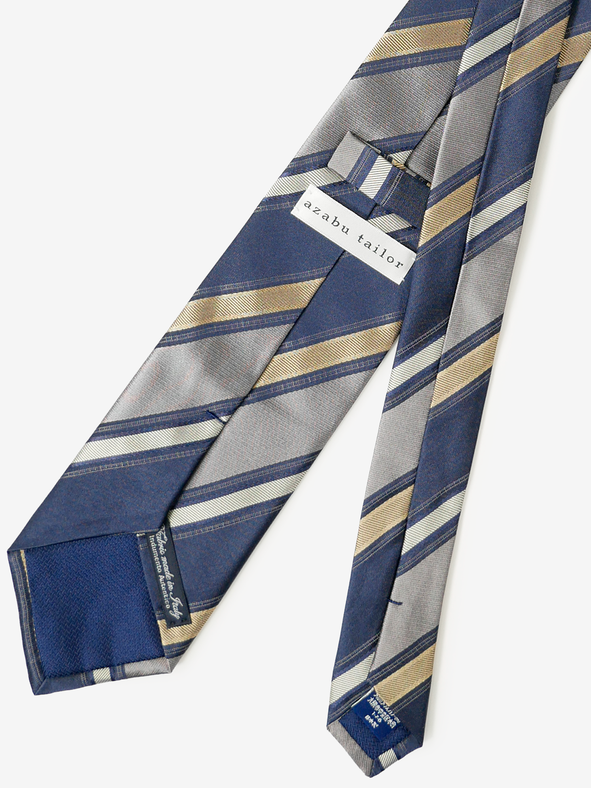 Classico Seta|Stripe Tie|ベージュ