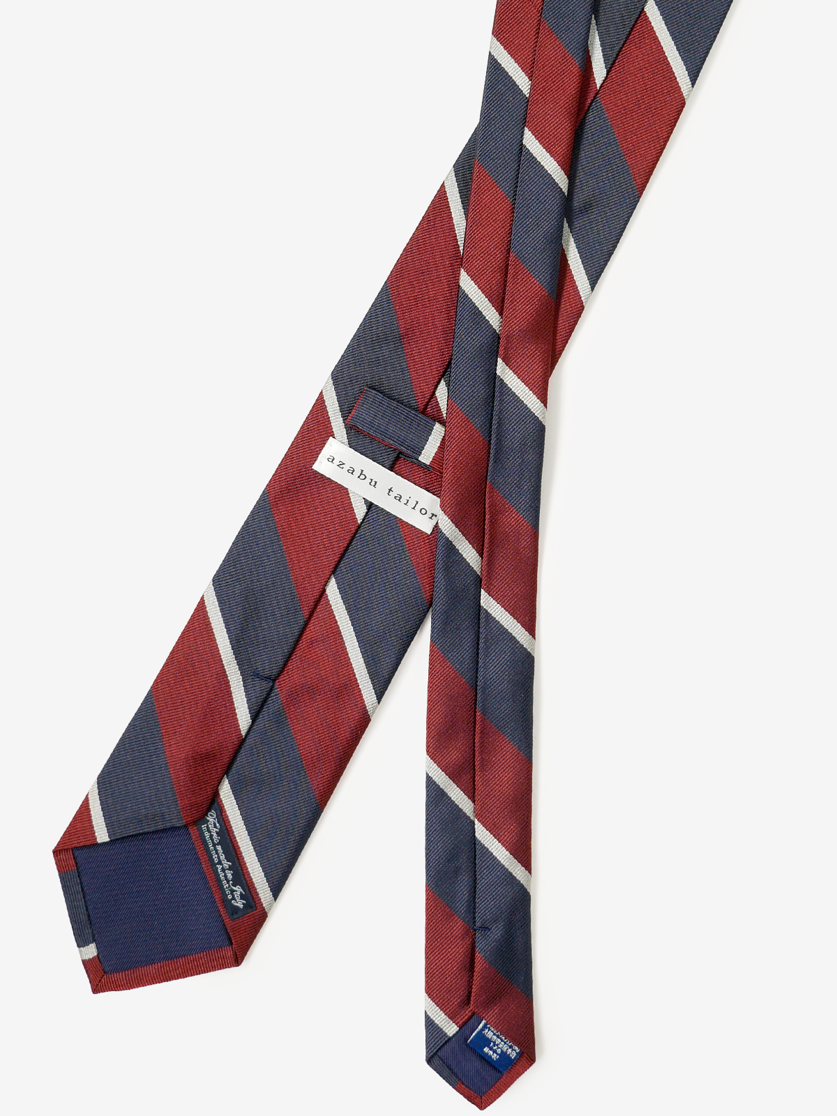 Classico Seta|Regimental Striped Necktie|レッド