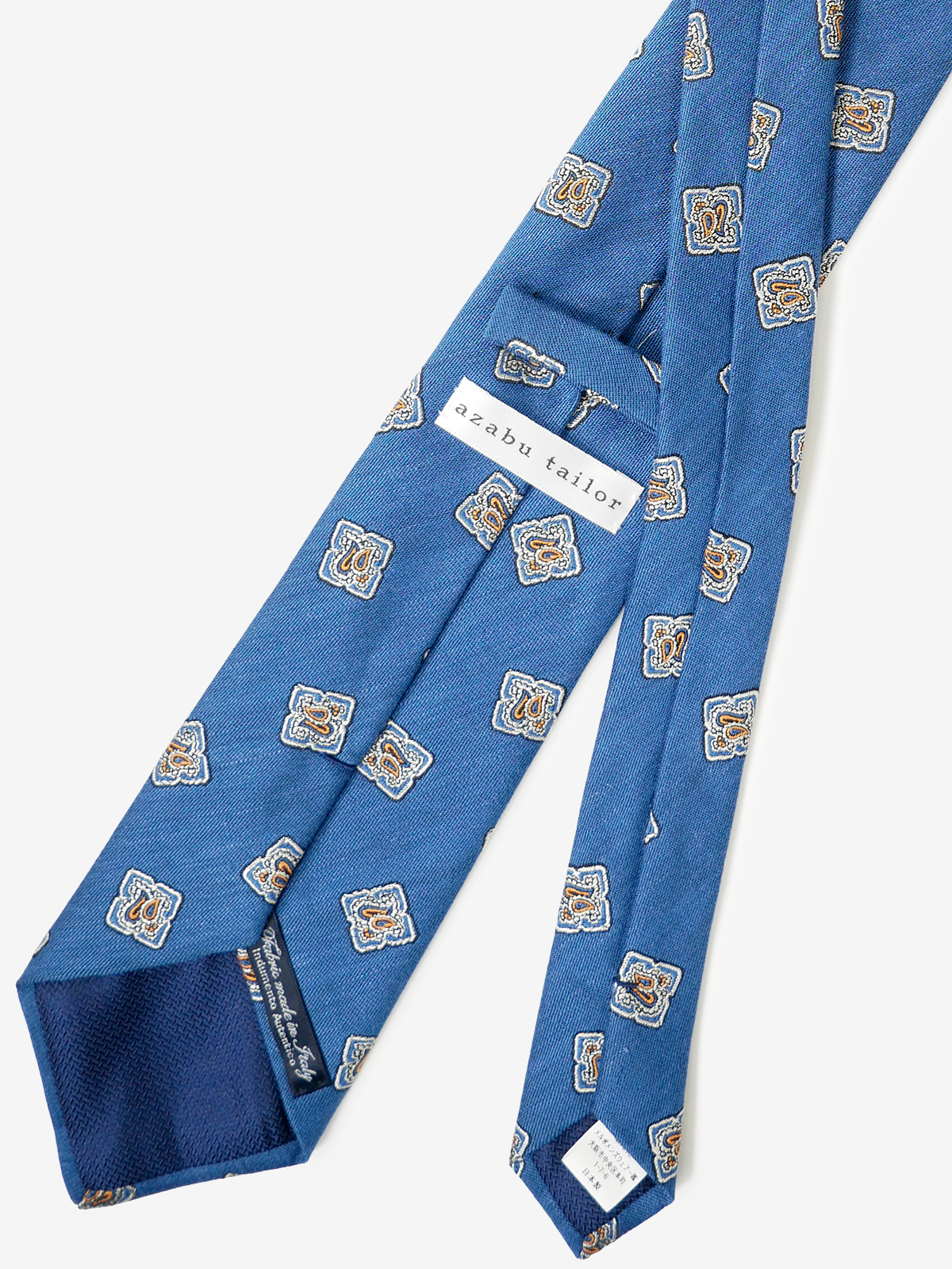 Classico Seta|Medallion Tie|ブルー