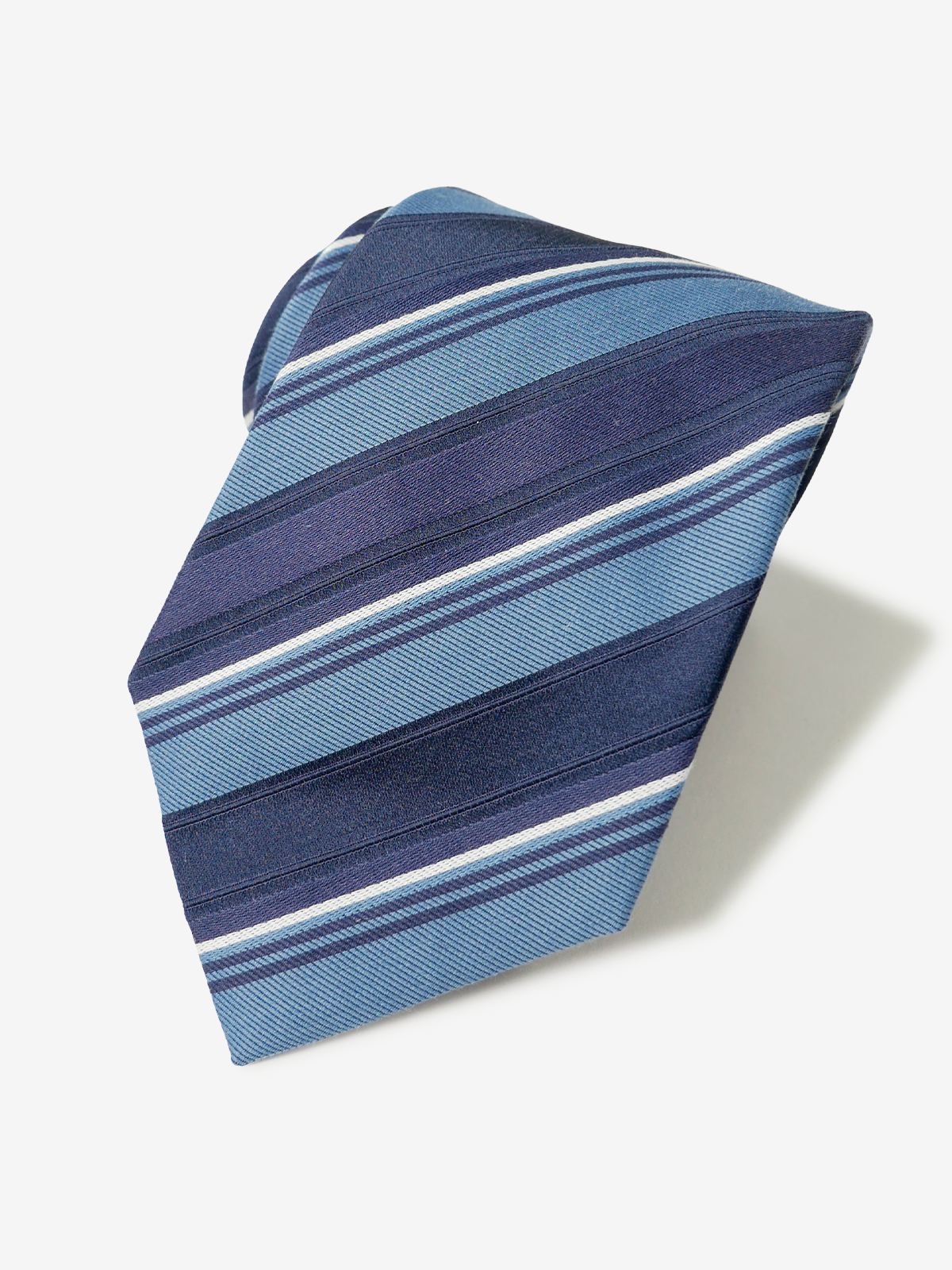 Classico Seta|Stripe Tie|ブルー