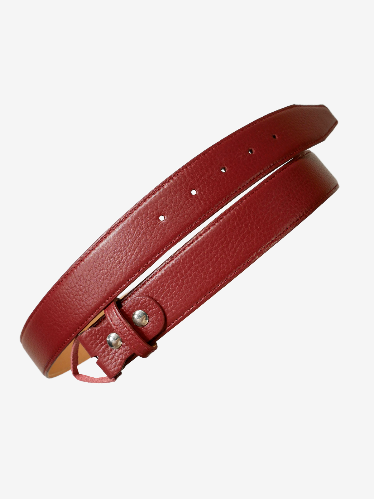 Leather Belt|レッド