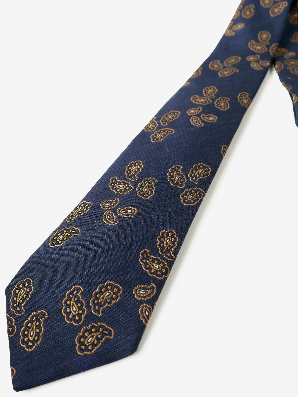 Classico Seta|Paisley Neat Tie|イエロー