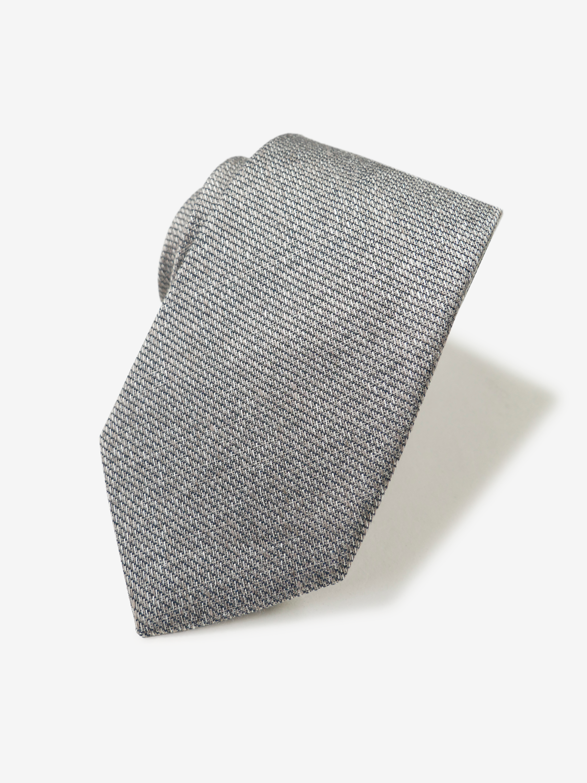 Classico Seta|Solid Tie|グレー
