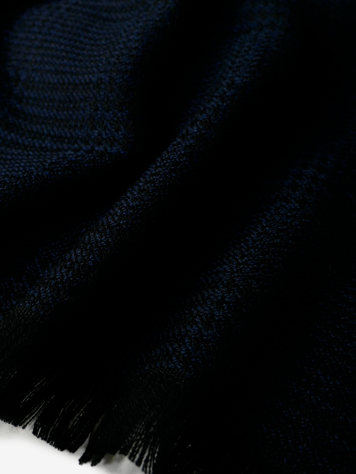 Pinto|Glen plaid Wool Scarf|ネイビー