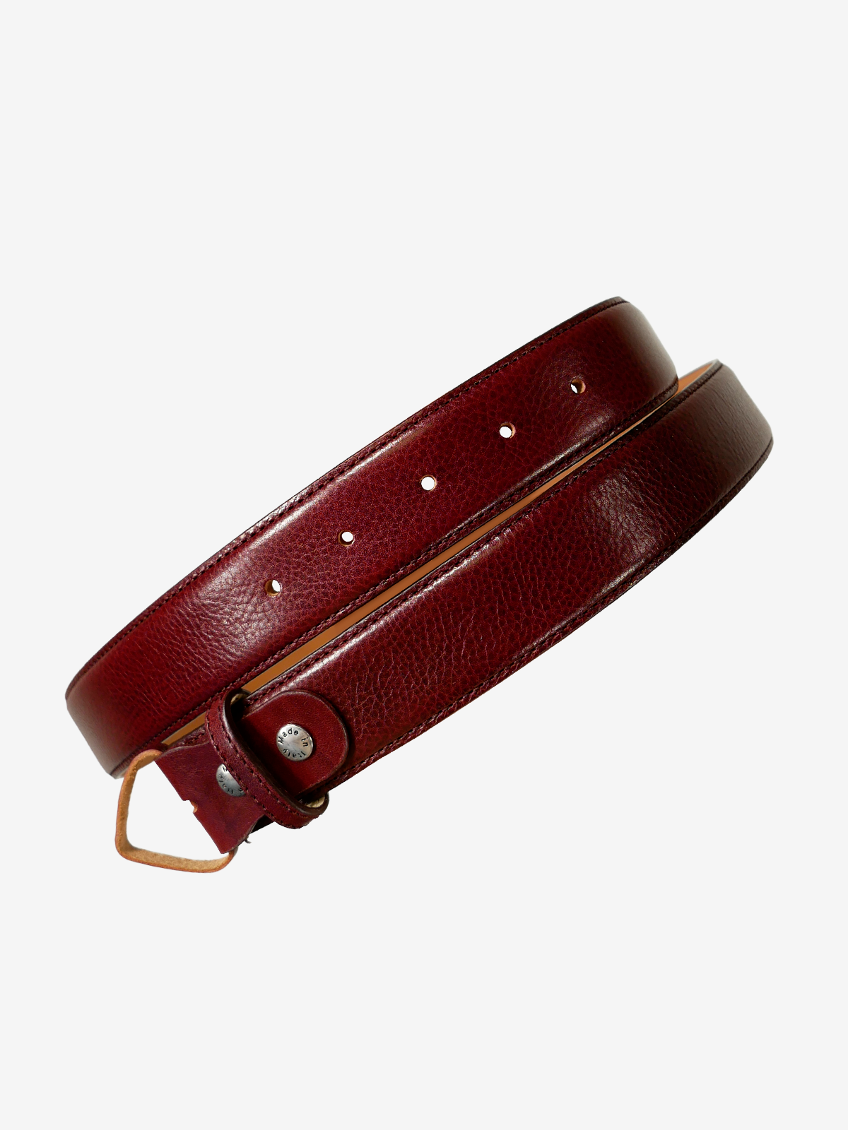 Leather Belt|レッド