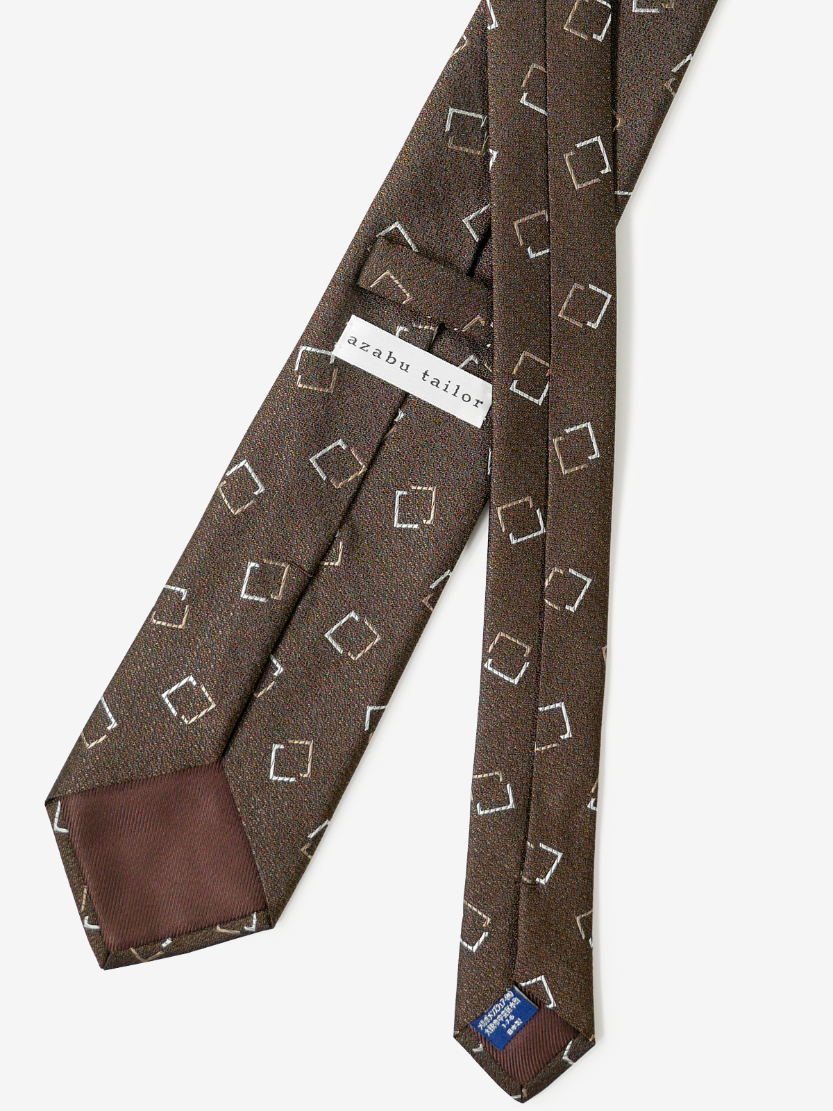 Square Neat Tie|ブラウン