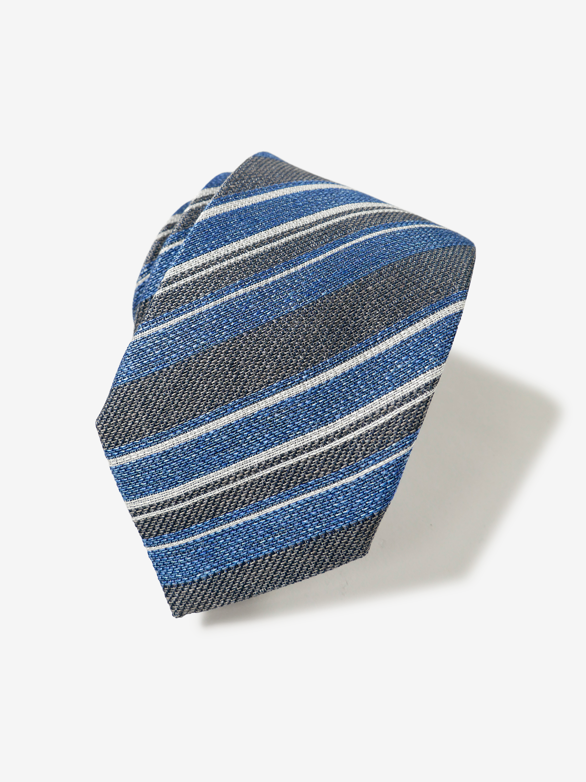 Classico Seta|Stripe Tie|グレー