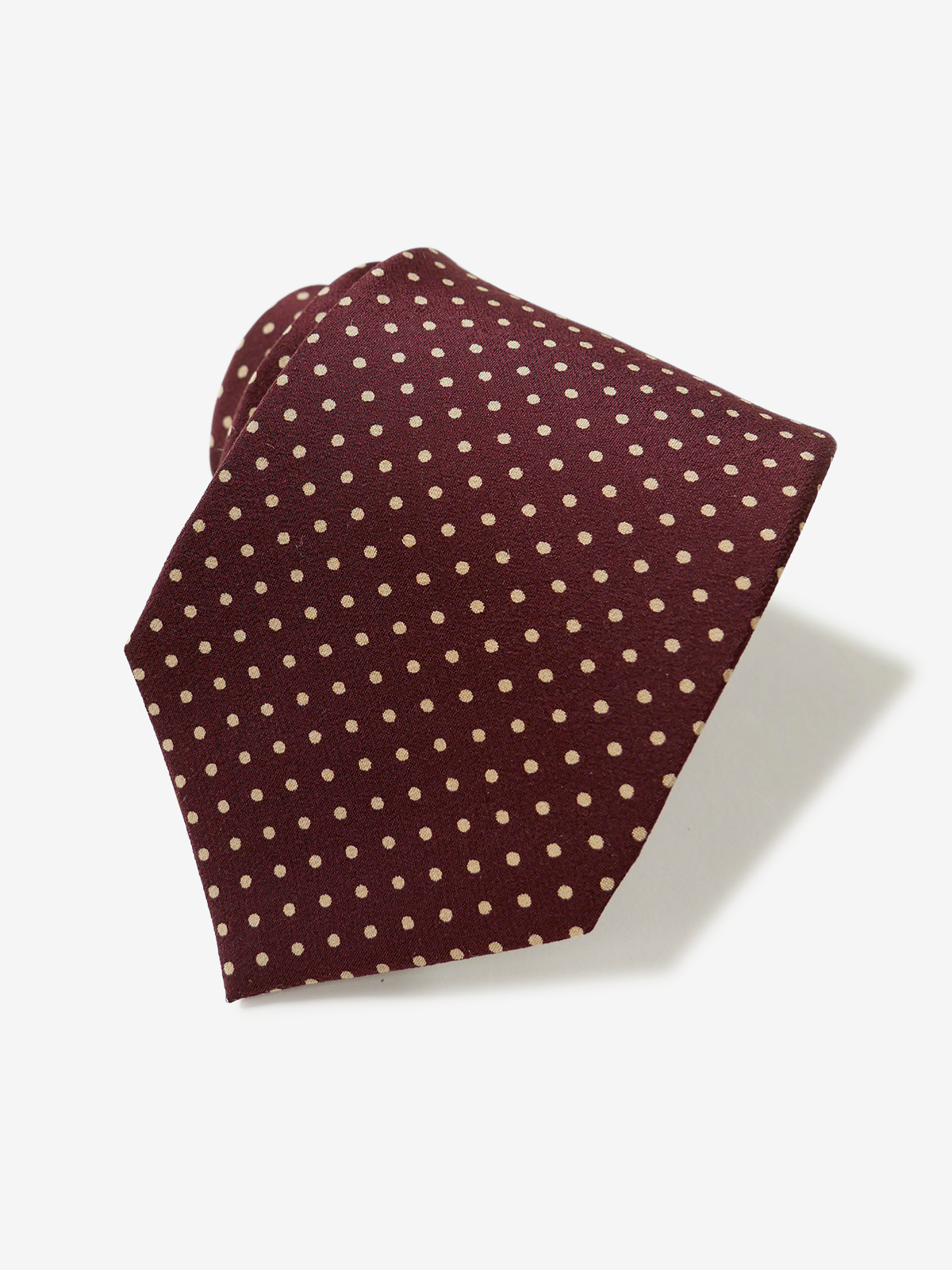 Dots Neat Tie|ボルドー