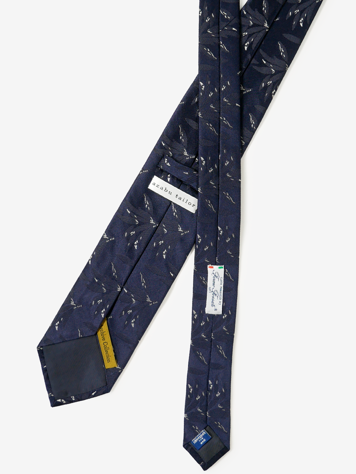 Fermo Fossati|Neat Tie|ネイビー