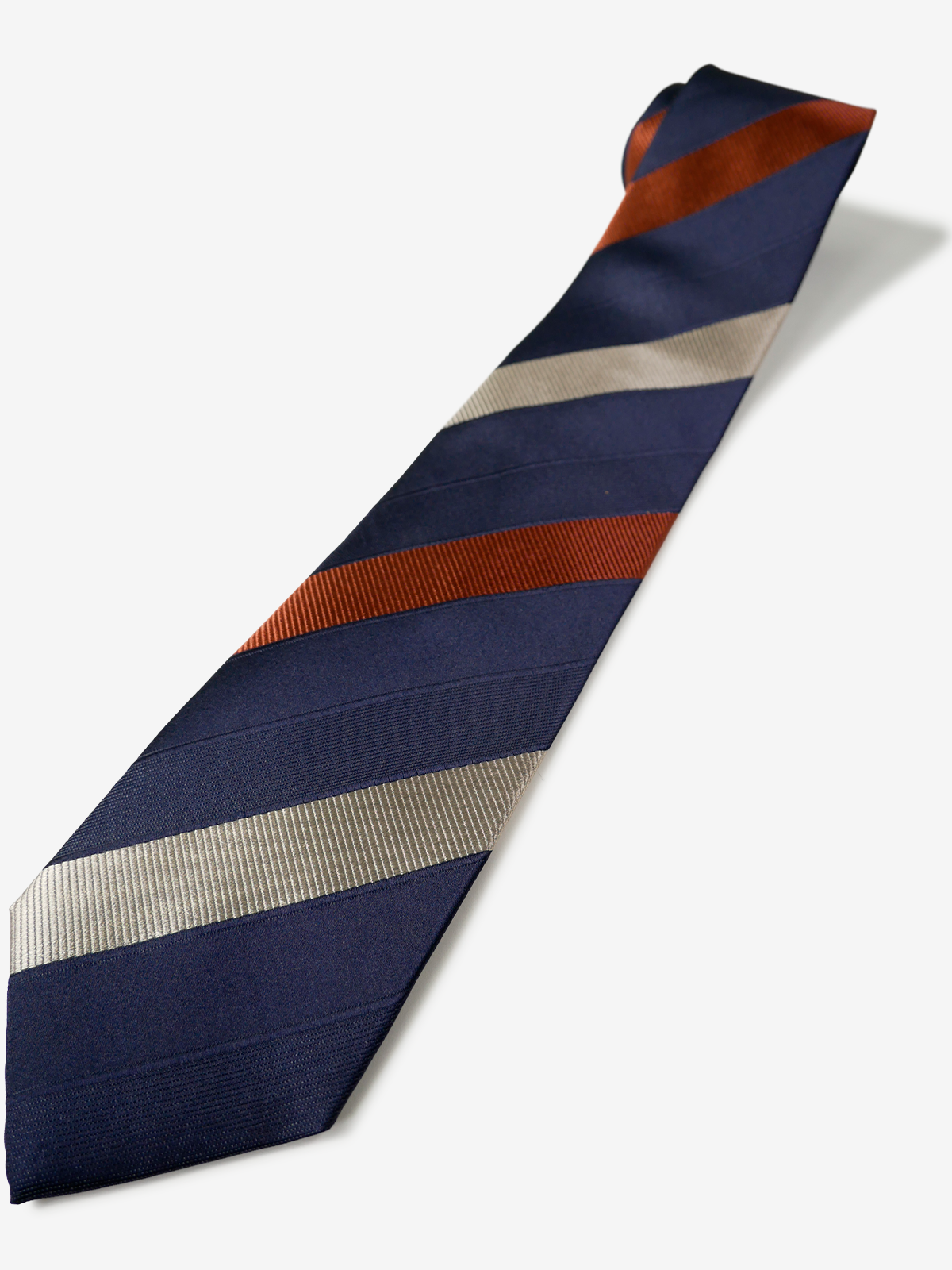Classico Seta|Stripe Tie|ネイビー
