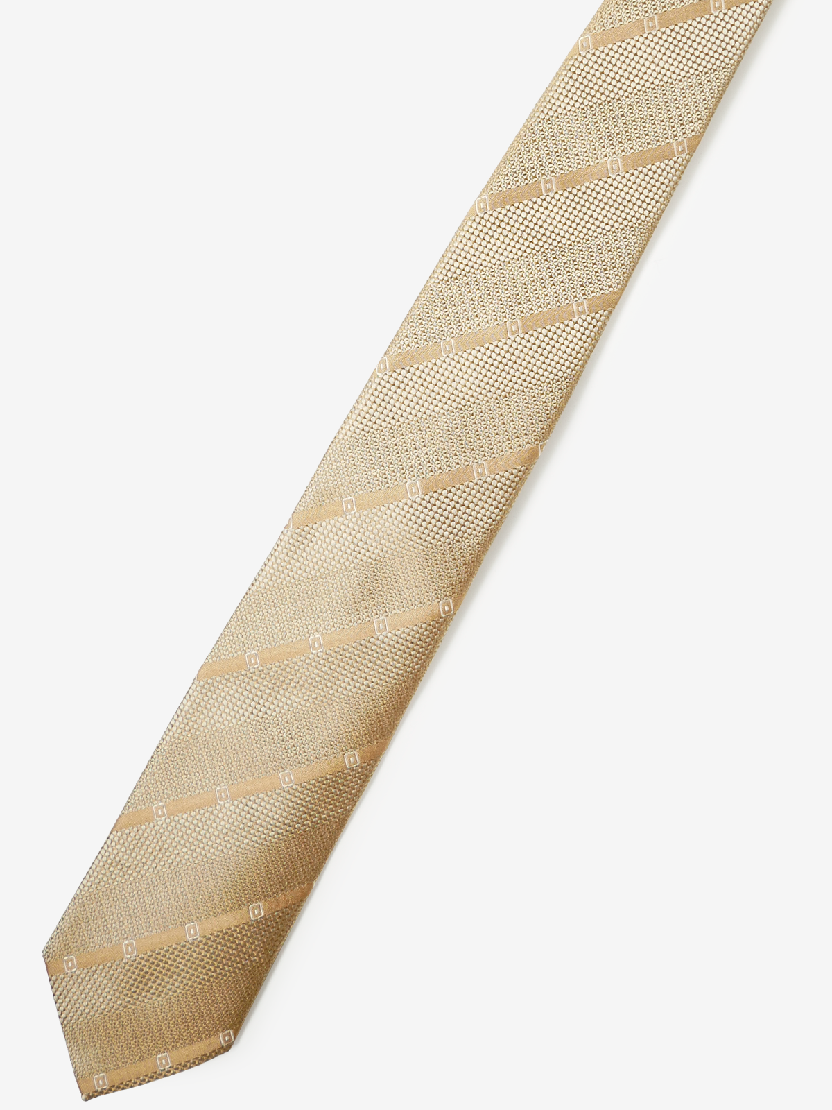 Mantero|Stripe Tie|ベージュ