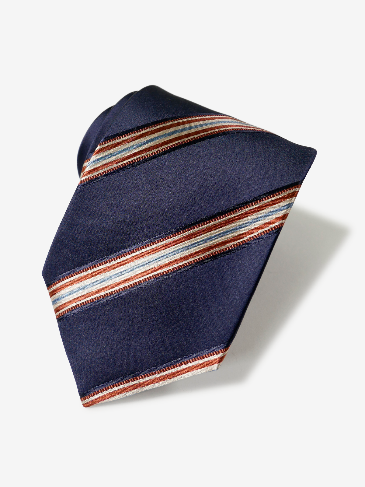 Classico Seta|Stripe Tie|ネイビー