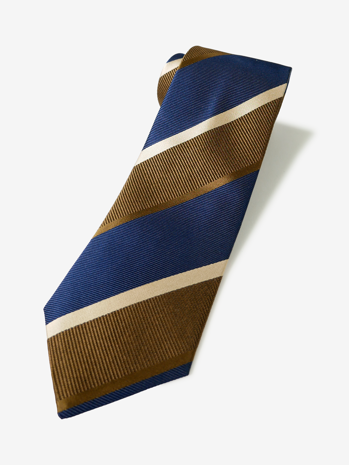 Striped Repp Tie|ブラウン