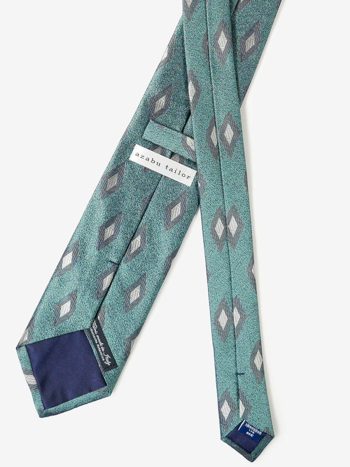 Classico Seta|Rhombus Neat Tie|グリーン