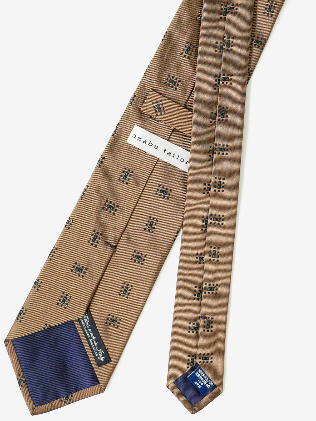 Classico Seta|Rectangle Neat Tie|ベージュ