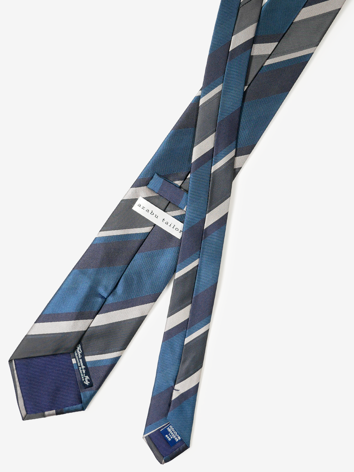 Classico Seta|Stripe Tie|ブルー