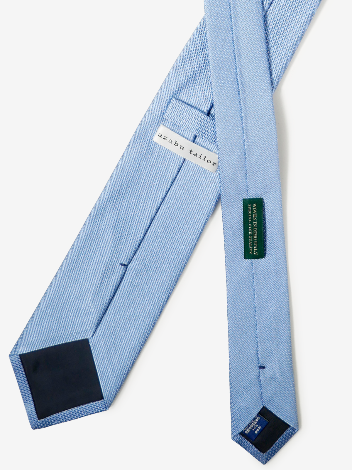 Mantero|Solid Tie|サックスブルー