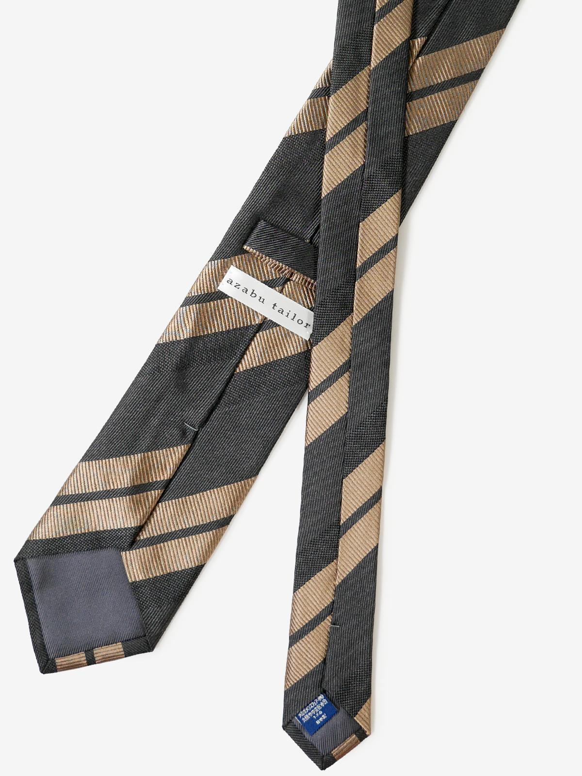Stripe Tie|グレイッシュブラウン