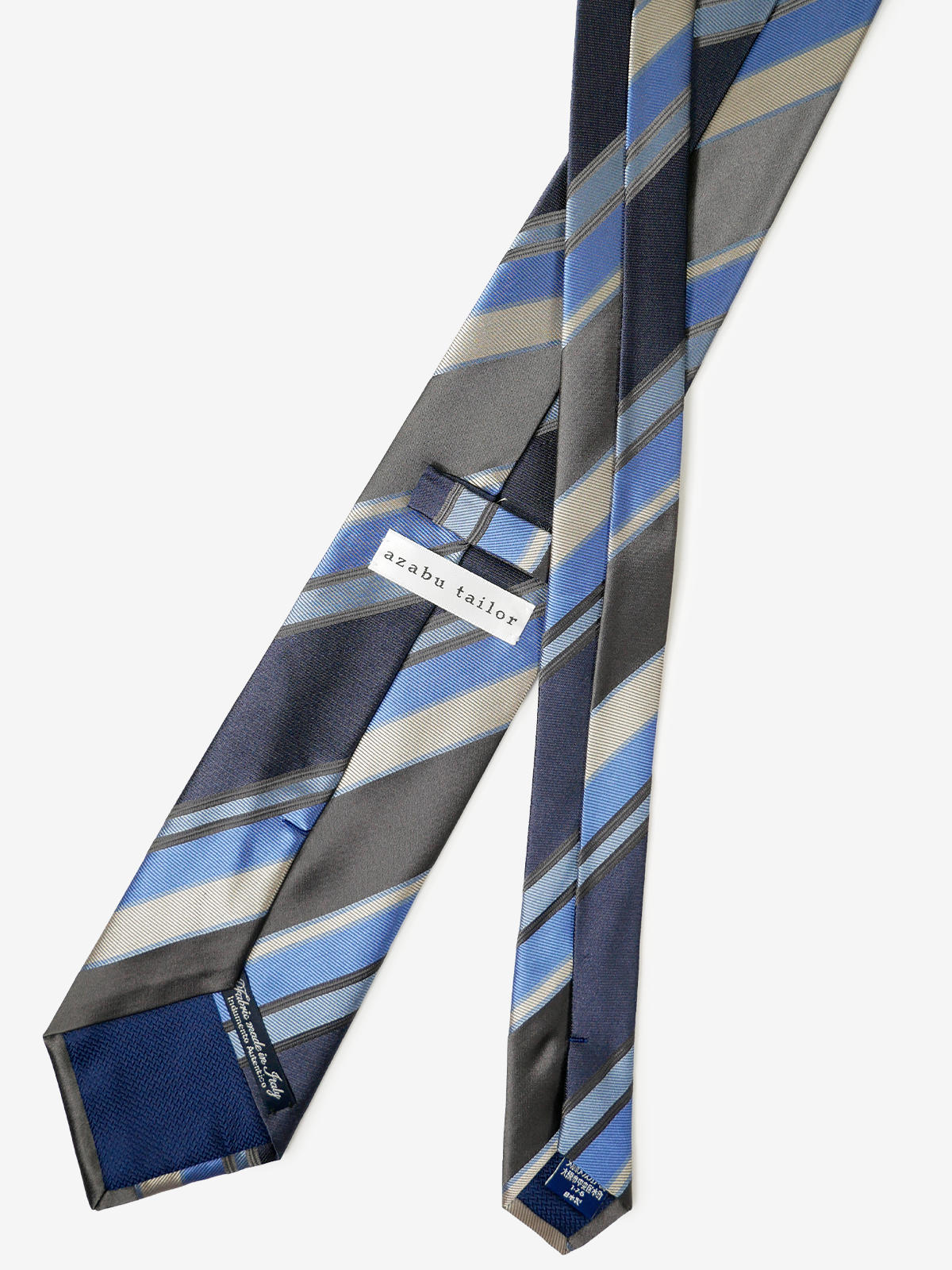 Classico Seta|Stripe Tie|ネイビー