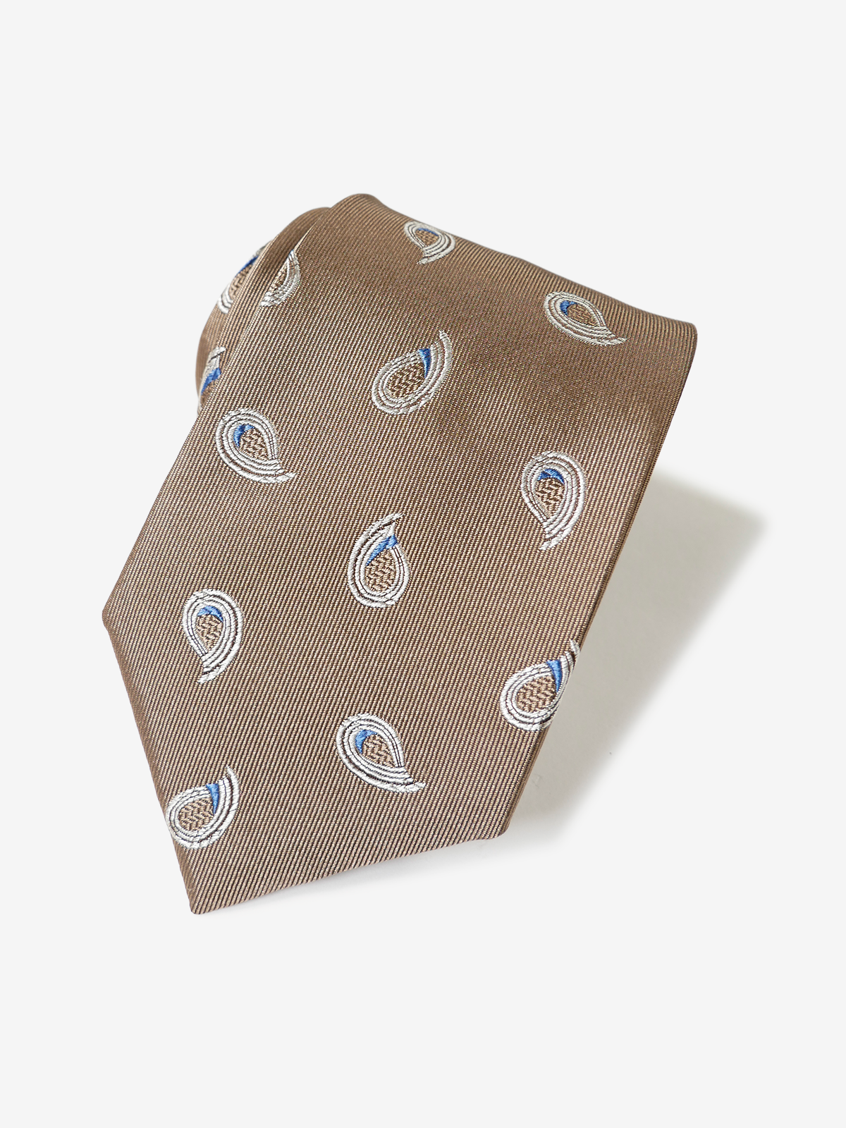 Classico Seta|Paisley Neat Tie|ベージュ