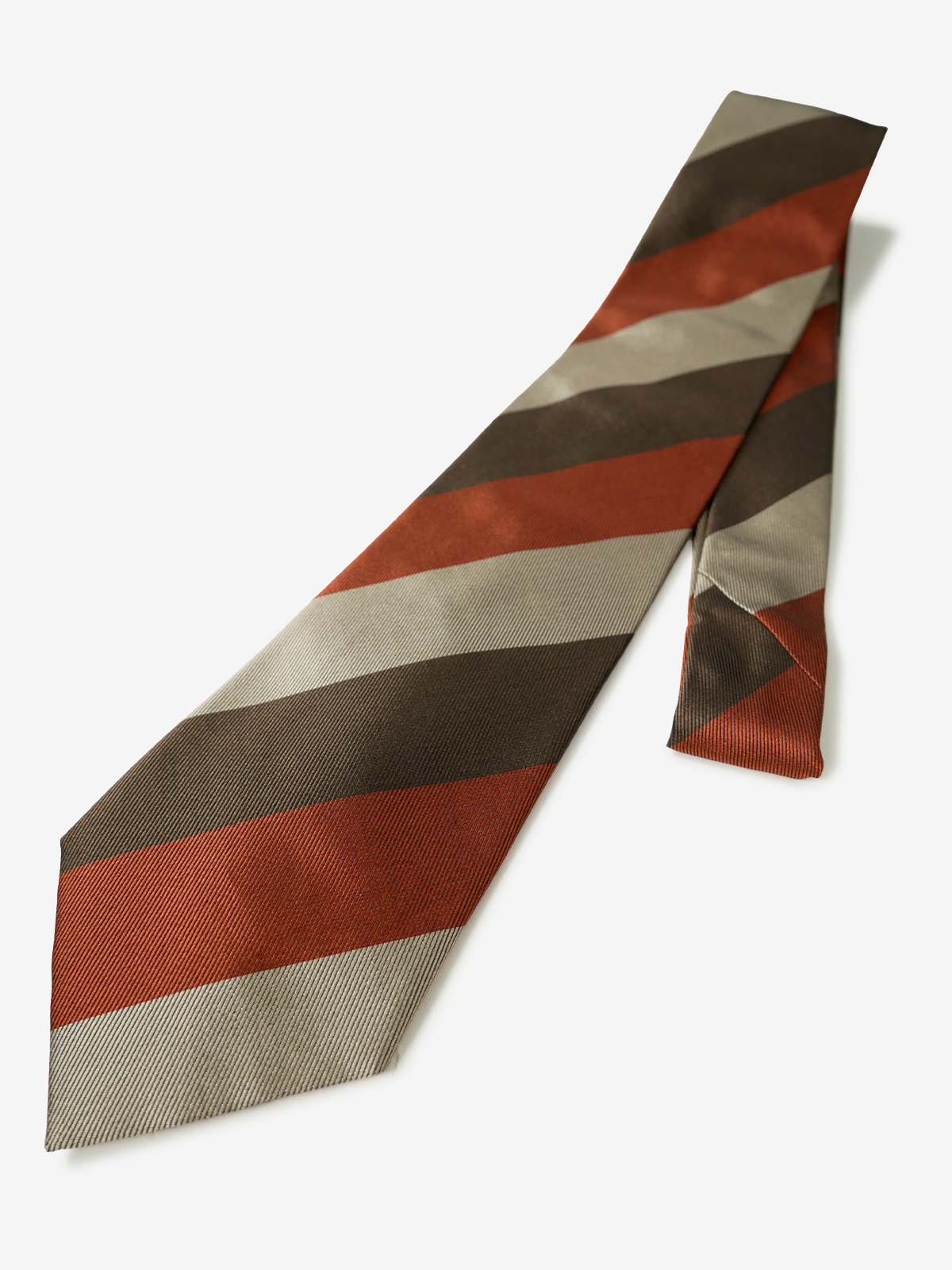 Classico Seta|Block Stripe Tie|レッド
