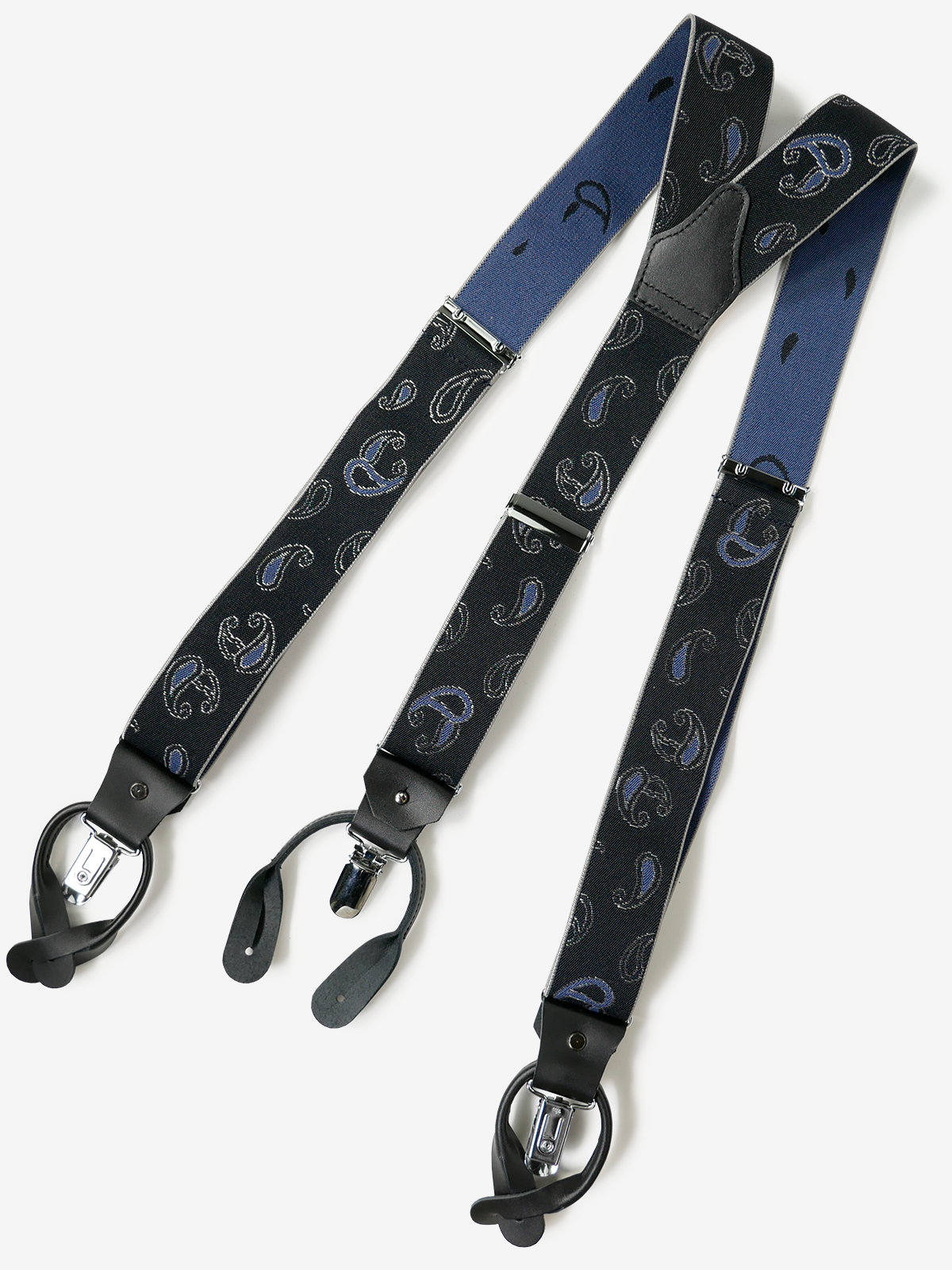 Paisley Suspenders|ネイビー