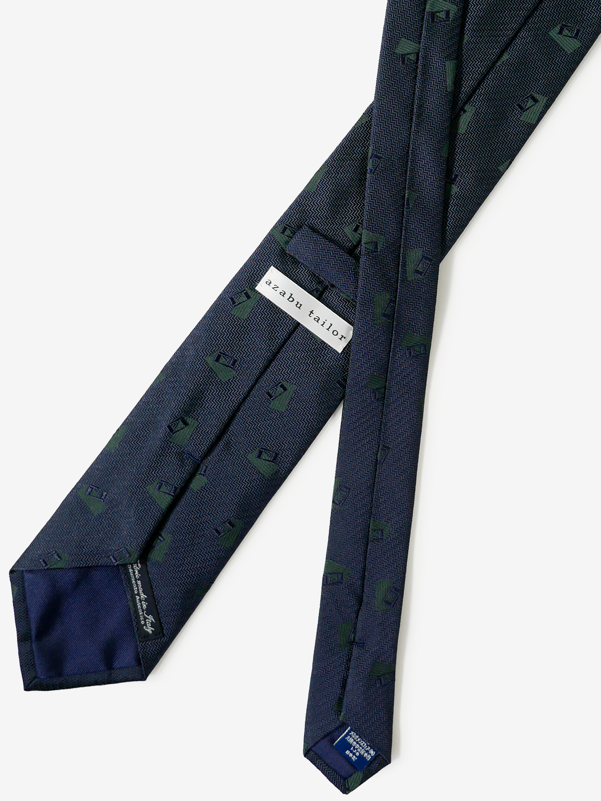 Classico Seta|Rectangle Neat Tie|グリーン
