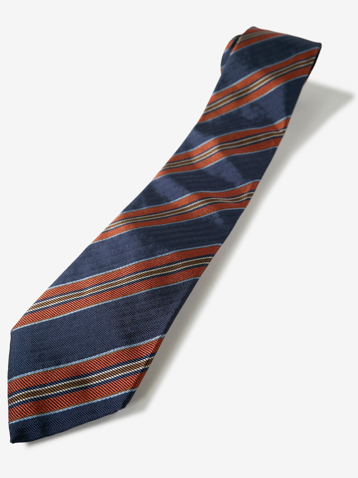 Classico Seta|Stripe Tie|ネイビー