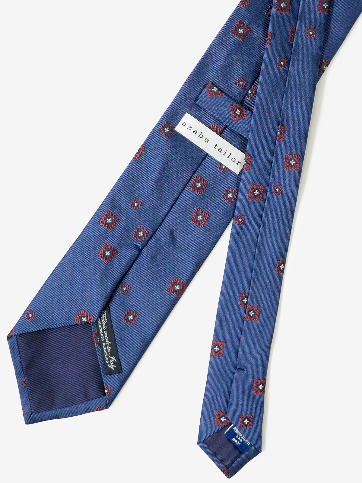 Classico Seta|Square Neat Tie|ブルー