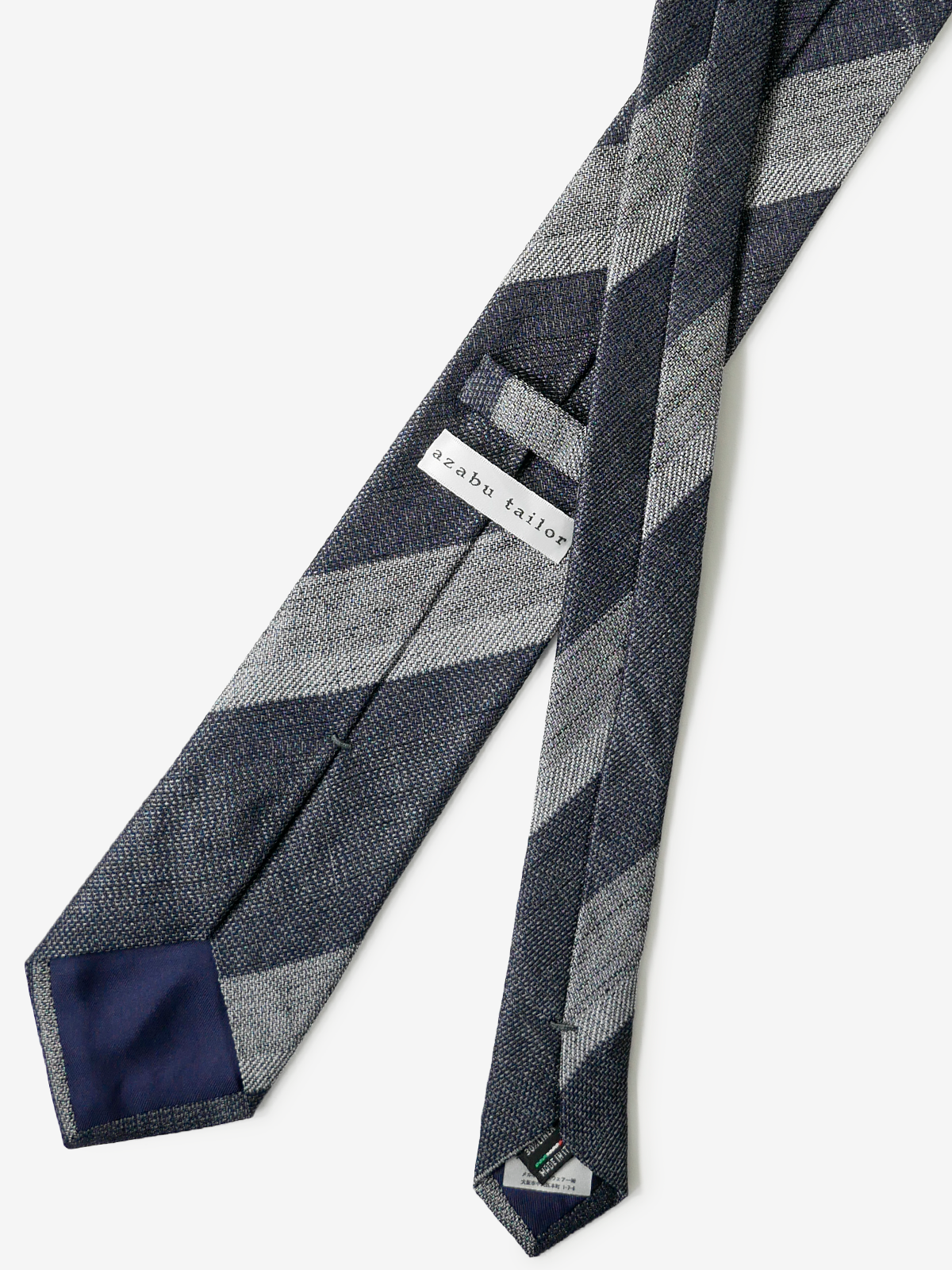 Classico Seta|Stripe Tie|グレー