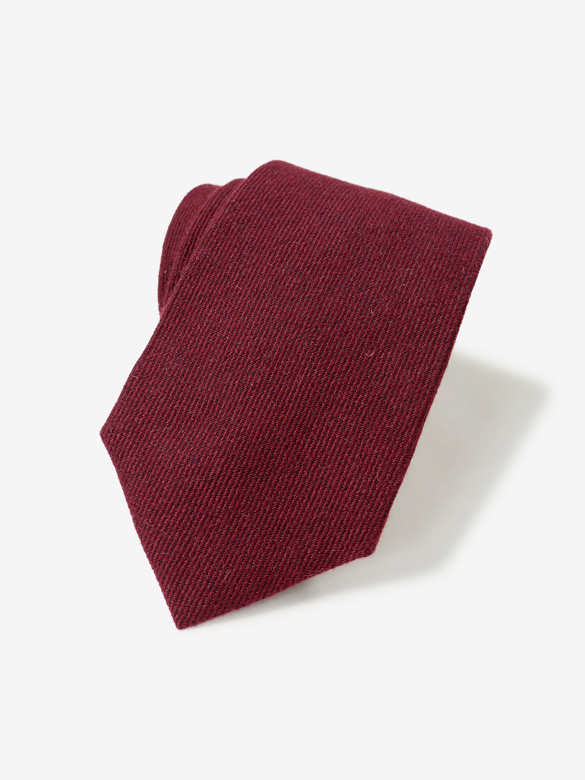 Cashmere Wool Tie|ボルドー