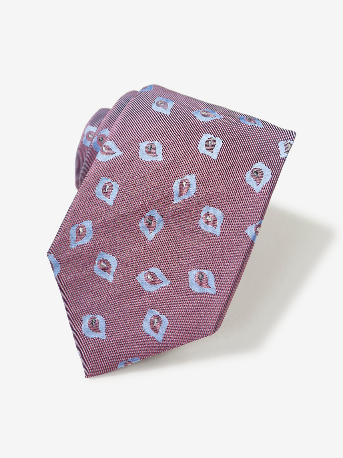 Classico Seta|Paisley Neat Tie|ボルドー