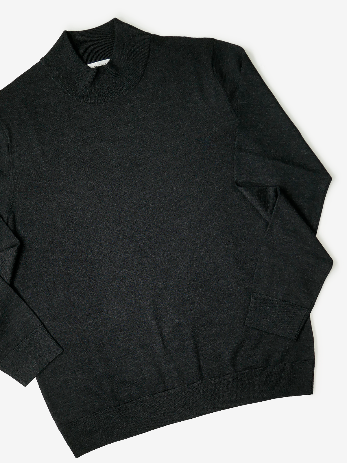 Mock-Neck Sweater|チャコールグレー