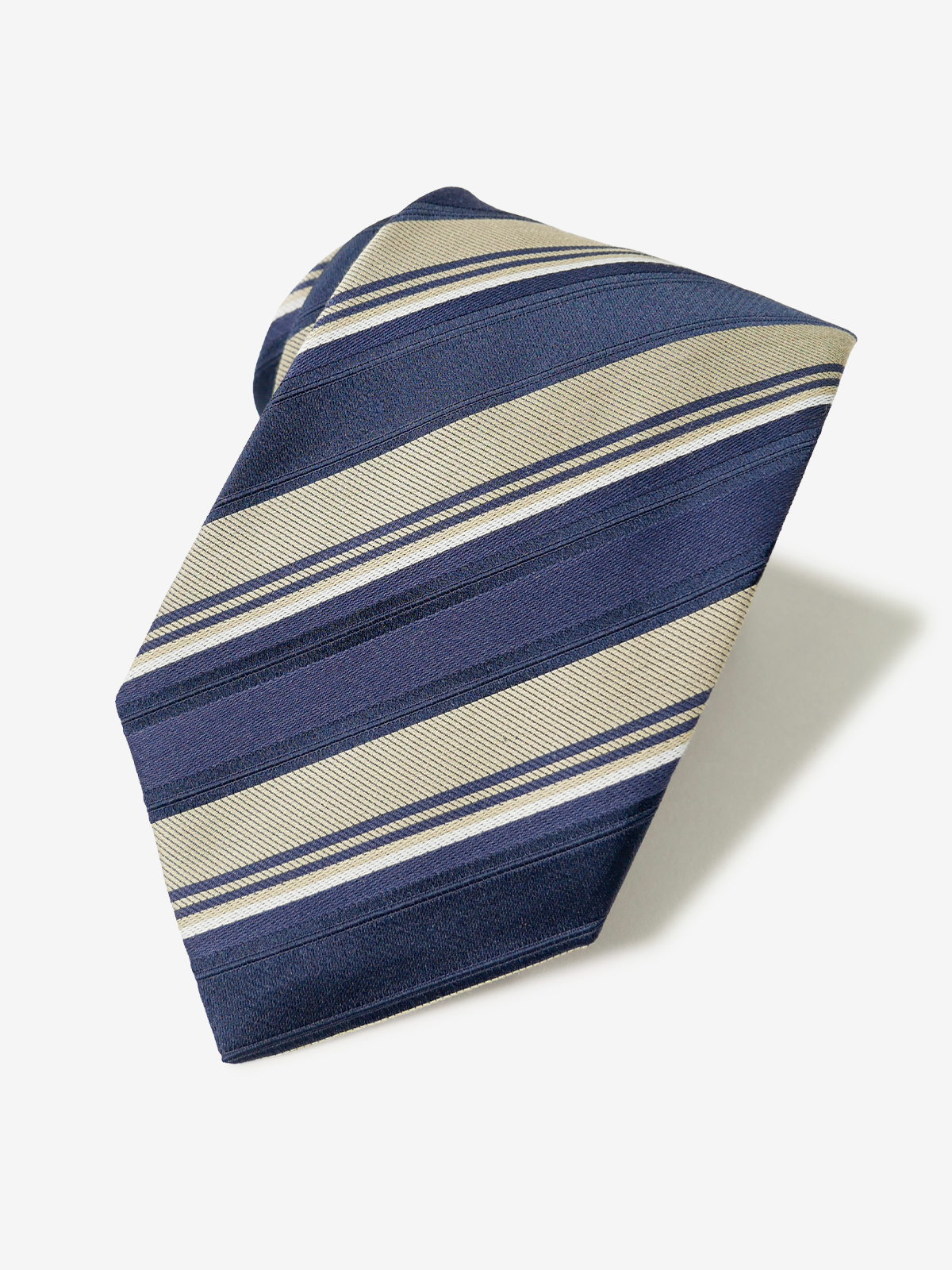 Classico Seta|Stripe Tie|ベージュ