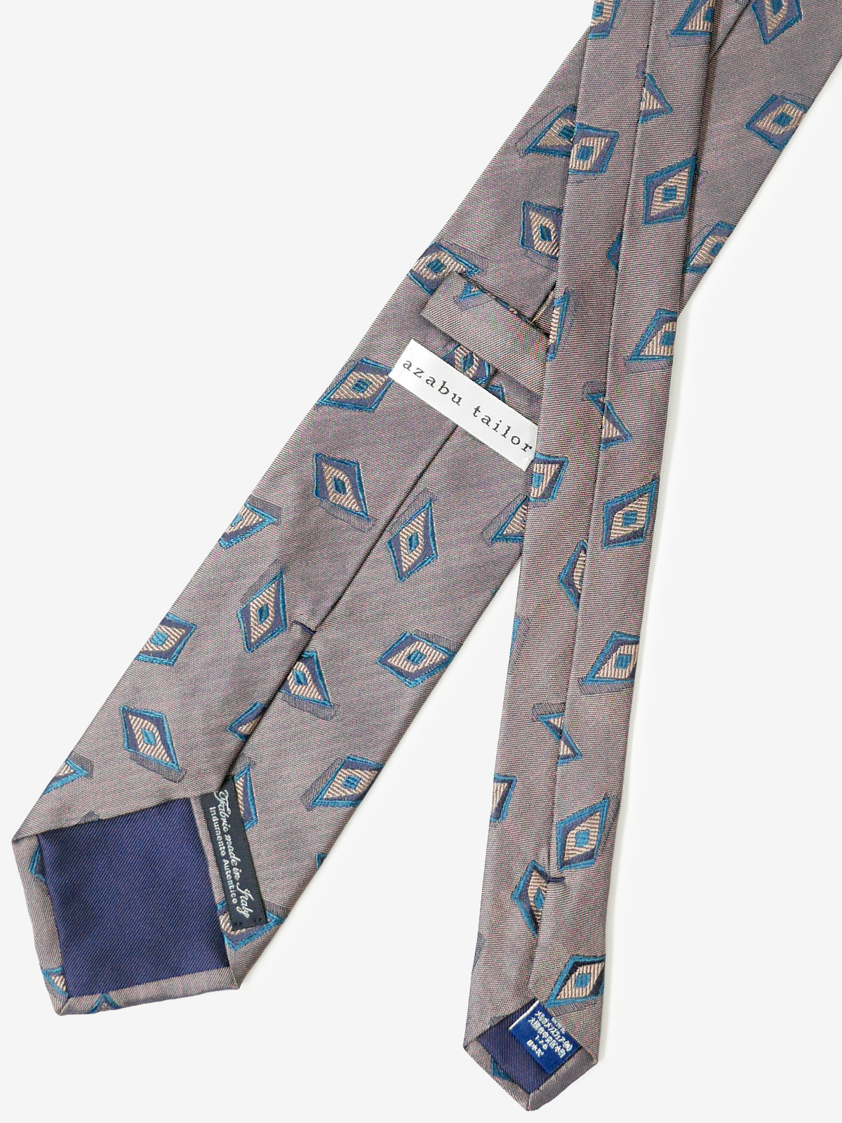 Classico Seta|Rhombus Neat Tie|ベージュ