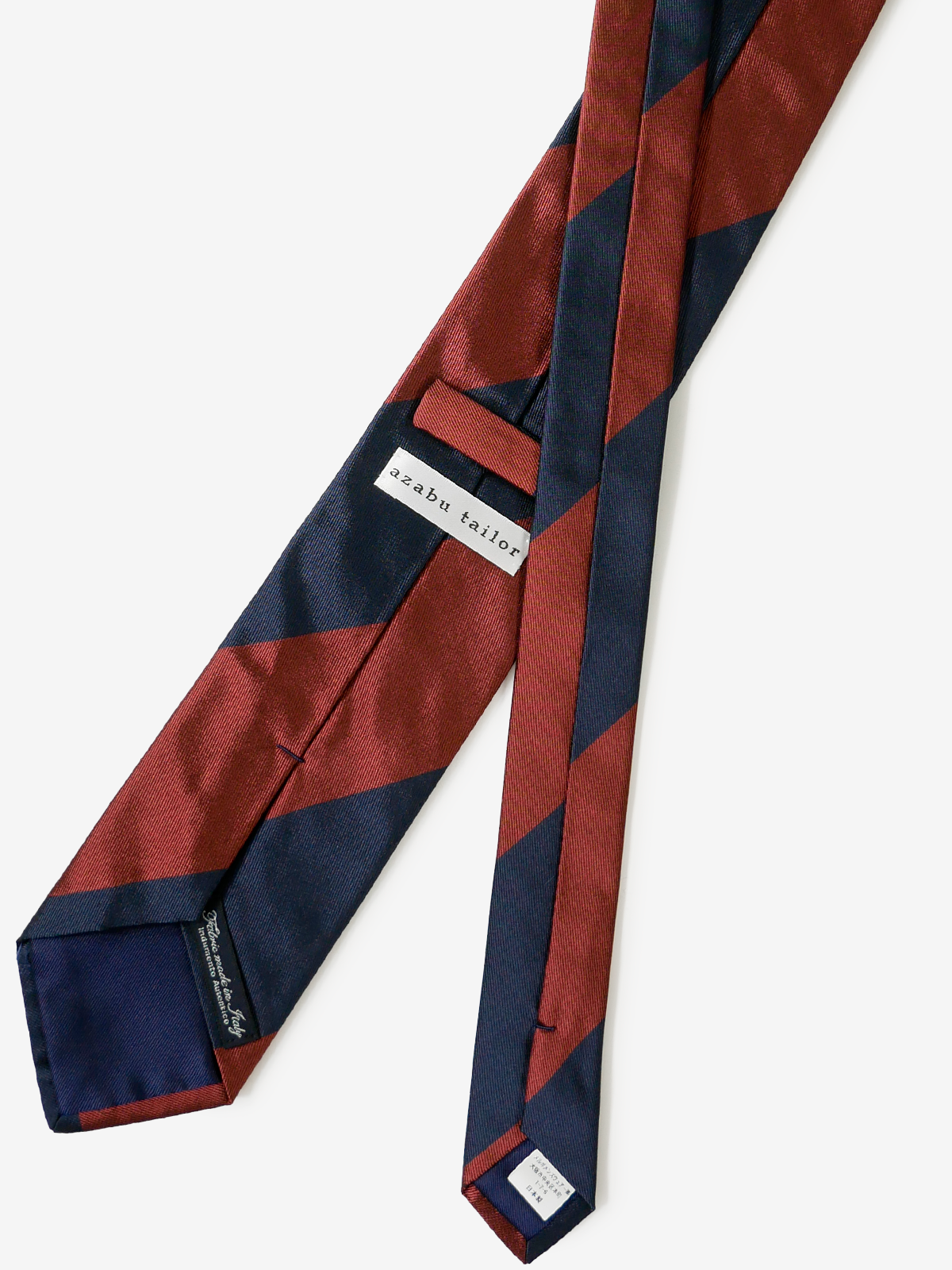 Classico Seta|Block Stripe Tie|レッド